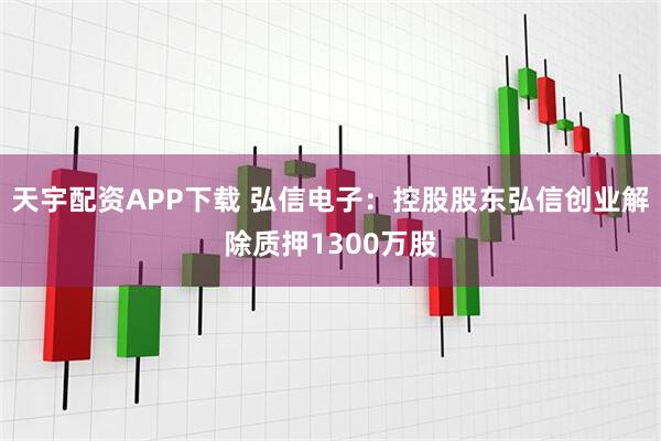天宇配资APP下载 弘信电子：控股股东弘信创业解除质押1300万股